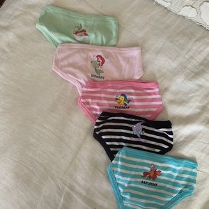 Brand new out of pack Gap Disney a little mermaid underwear.